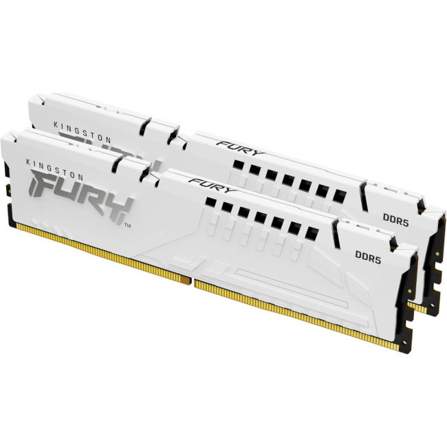 модуль пам'яті 32Gb DDR5 6400MHz Fury Beast White (2x16) EXPO KINGSTON KF564C32BWEK2-32