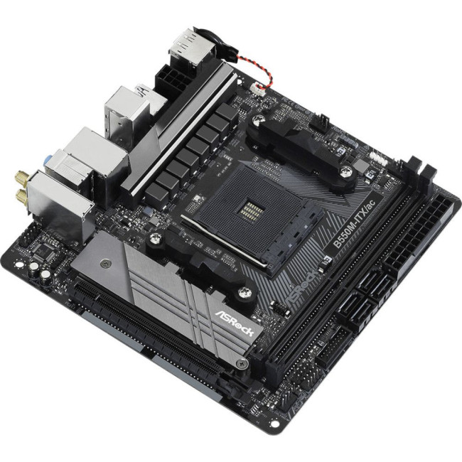 Mатеринська плата sAM4 AMD B550 2xDDR4 HDMI/DP 2xM.2  GbE LAN mini-ITX ASROCK B550M-ITX/AC