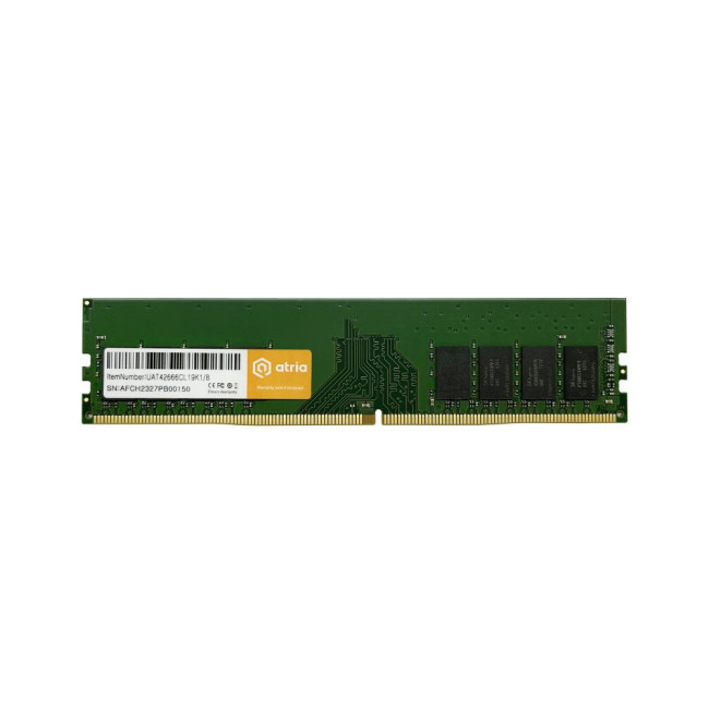 модуль пам'яті 8Gb DDR4 2666MHz ATRIA UAT42666CL19K1/8