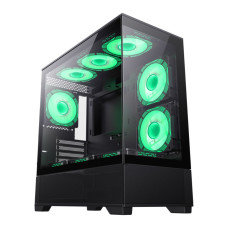 Корпус Micro-ATX без блока живлення, Tempered Glass, Mesh, USB2.0x2, USB3.0x1 GAMEMAX Vista MB