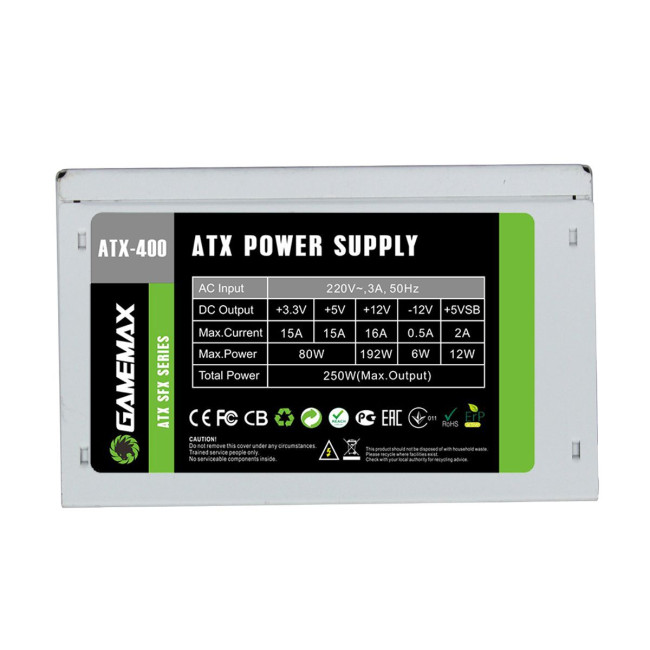 Блок живлення SFX-400W GAMEMAX ATX-400W SFX