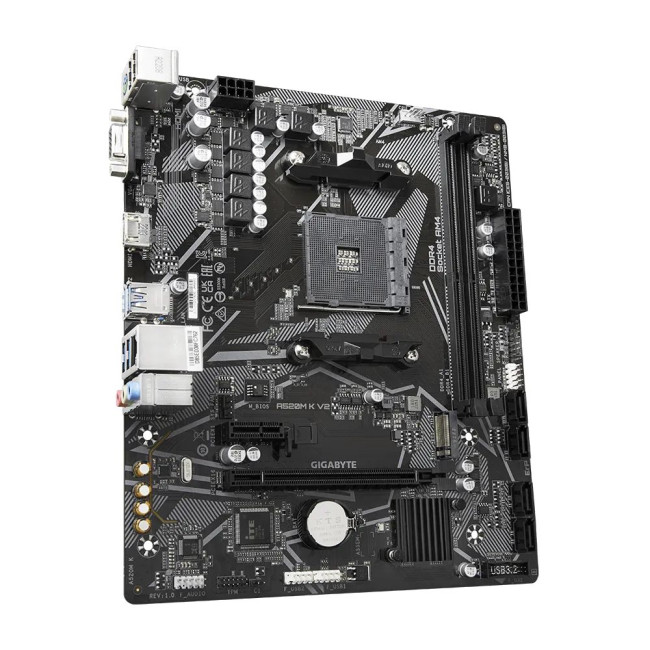 Материнська плата sAM4 AMD A520 HDMI/VGA 1xM.2 GbE Lan mATX GIGABYTE A520M K V2
