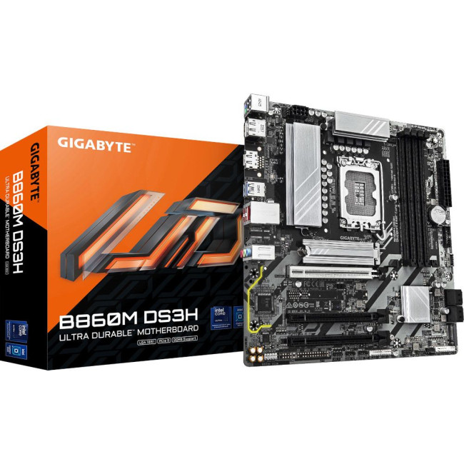 Mатеринська плата s1851 Intel B860 2xDP/HDMI  2xM.2 2.5GbE LAN mATX GIGABYTE B860M DS3H