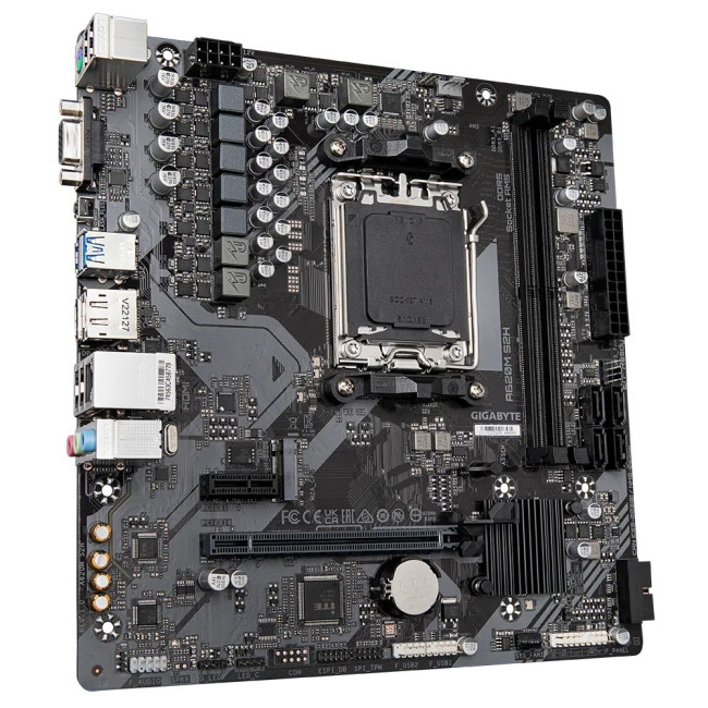 Mатеринська плата sAM5 AMD A620 DP/HDMI/VGA 1xM.2  GbE LAN mATX GIGABYTE A620M S2H