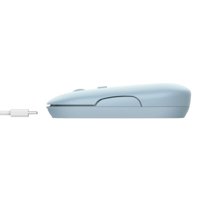 Миша бездротова Puck Rechargeable Wireless Ultra-Thin Mouse Blue 1600 Dpi TRUST Puck Mouse blue (24126)