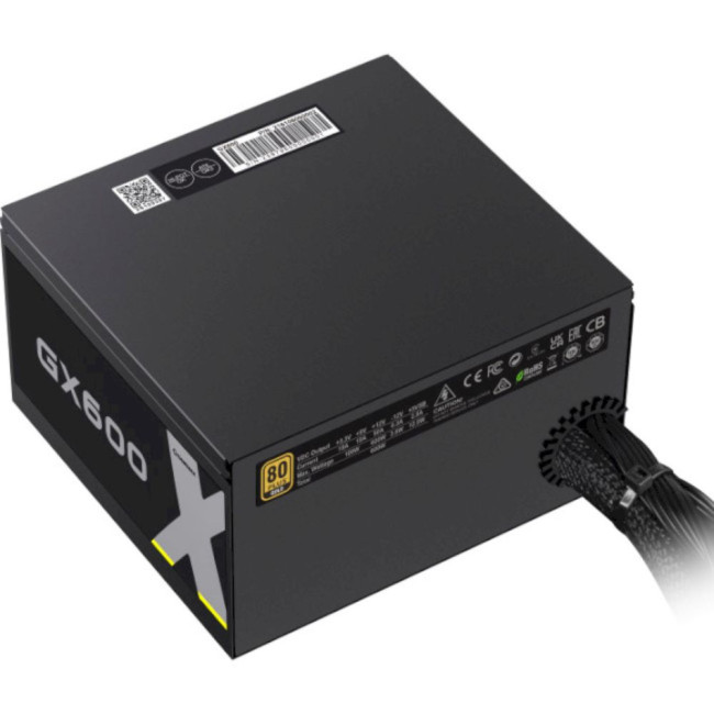 Блок живлення 600W, 80 Gold ,  Smart fan 120mm  OVP / UVP/ SIP / OCP/ OLP/ OPP/ SCP GAMEMAX GX-600