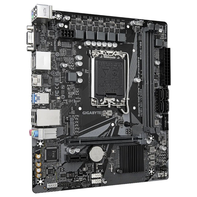 Mатеринська плата s1700 Intel H610 2xDP/HDMI/VGA 2xM.2 GbE LAN mATX GIGABYTE H610M S2H V3 DDR4