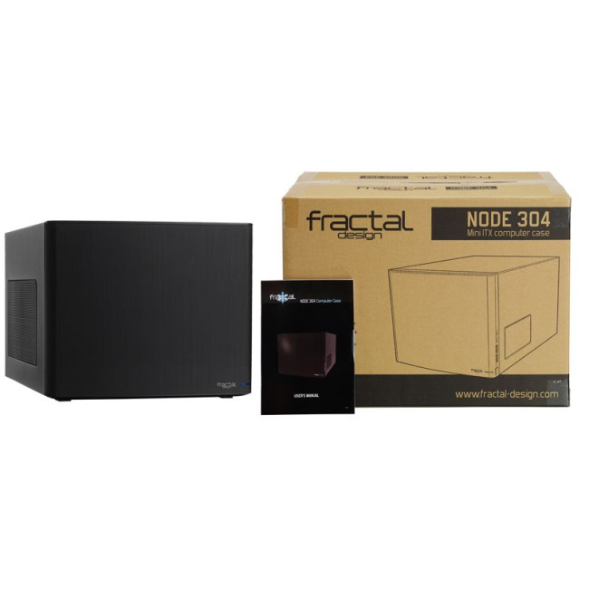 Корпус mini-ITX без БЖ, чорний Node 304 FRACTAL DESIGN Node 304 (FD-CA-NODE-304-BL)