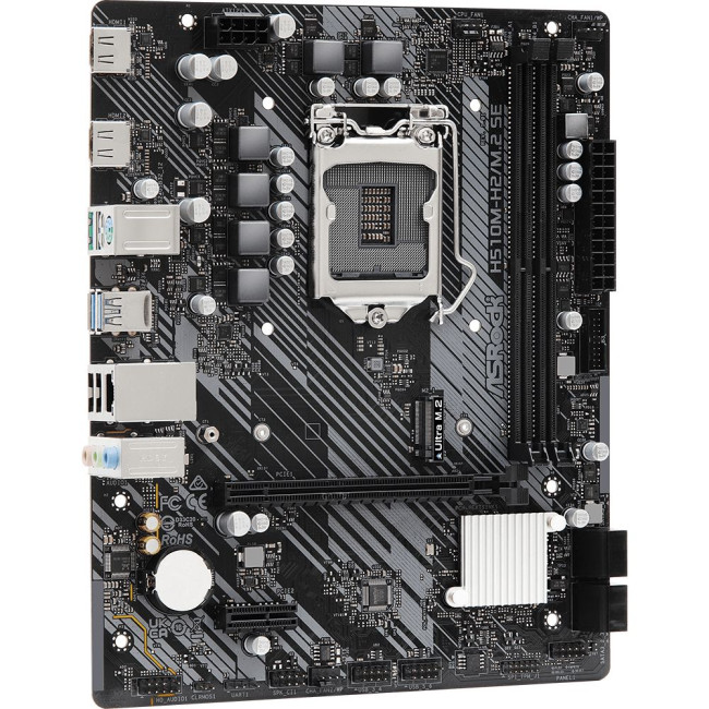 Mатеринська плата s1200 Intel H470 2xHDMI 2xDDR4 1xM.2 GbE LAN mATX ASROCK H510M-H2/M.2 SE