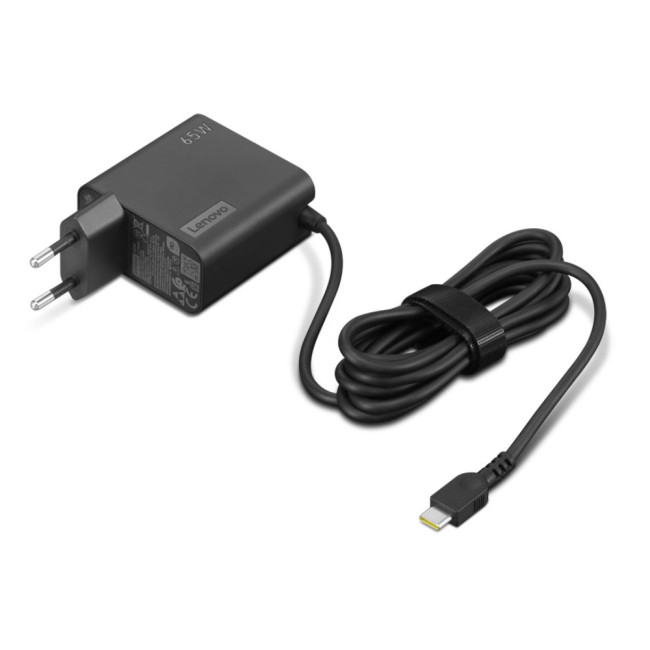 Адаптер живлення Lenovo 65W USB-C Wall Adaptor-EU Pin LENOVO 65W USB-C Wall Adaptor-EU Pin (4X21L54610)