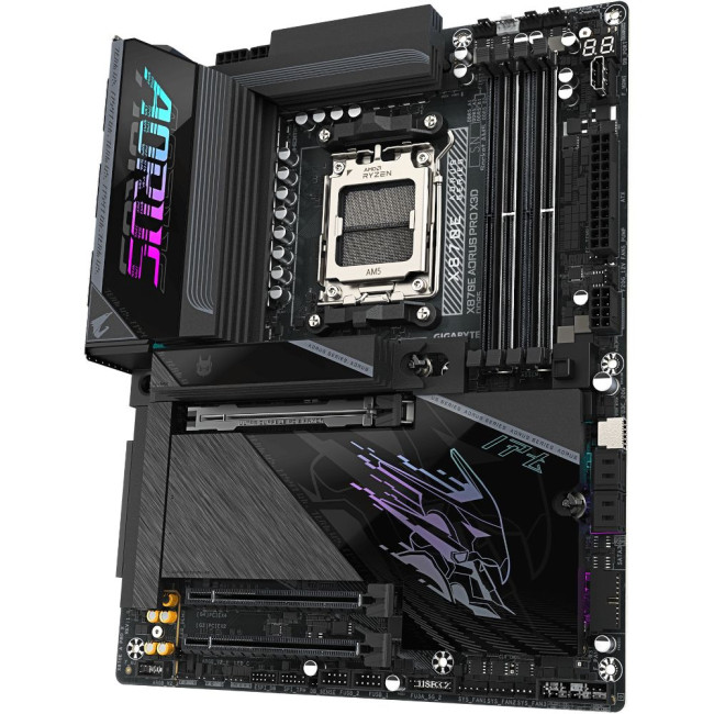 Mатеринська плата sAM5 AMD X870E 2xHDMI/2xUSB4 Type-C 4xM.2 5GbE LAN ATX GIGABYTE X870E AORUS PRO X3D