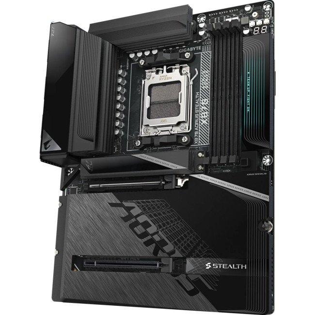 Mатеринська плата sAM5 AMD X870 HDMI/2xUSB4 Type-C 4xM.2 5GbE LAN ATX GIGABYTE X870 AORUS STEALTH