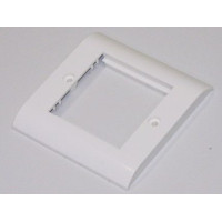 Рамка Euromod c закругл. краями, біла MOLEX WEU-00001-02
