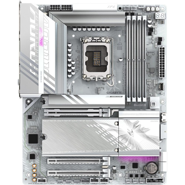 Mатеринська плата s1851 Intel B860 DP/2xHDMI/USB4-С  3xM.2 2.5GbE LAN ATX GIGABYTE B860 AORUS ELITE WIFI7 ICE