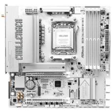 Mатеринська плата sAM5 AMD B850 4xDDR5 HDMI 2xM.2 2.5GbE LAN mATX ASROCK B850M CHALLENGER WIFI WHITE