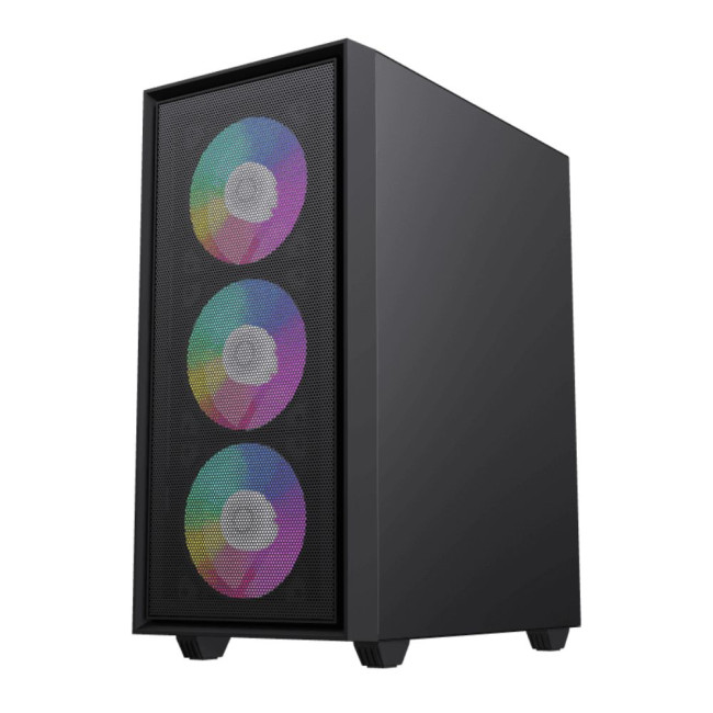 Корпус Micro ATX без блока живлення, закалене скло GAMEMAX Storm Black