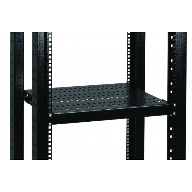 Полиця 1U, глибина 450мм., навантаження до 100кг.RAL9005 CONTEG DP-PZ-450