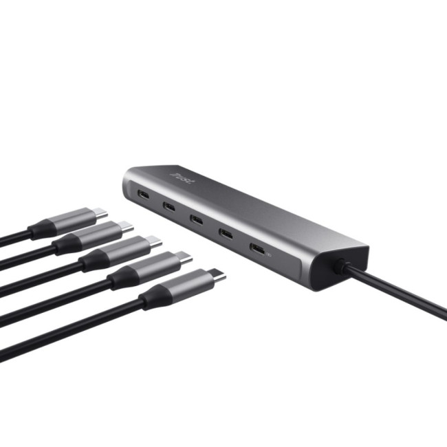 Адаптер Halyx 5-Port USB-C Hub TRUST Halyx 5-Port USB-C Hub (25136)