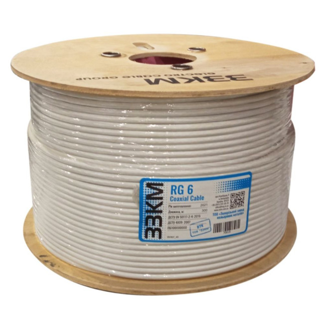 Кабель RG 6 Coaxial Cable (100м пакунок) ZZKM 72575