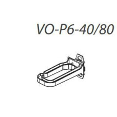 Кабелеутримувач вертикальний 40x80 мм, 1шт, RAL9005 CONTEG VO-P6-40/80