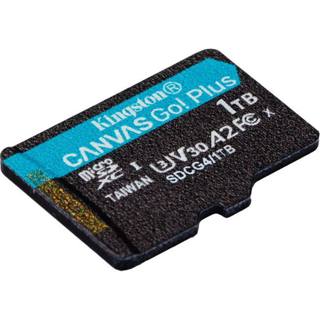 Карта пам'яті 1TB microSDXC Canvas Go Plus Gen4 200MB/s A2 U3 V30 Card + w/o ADP KINGSTON SDCG4/1TBSP