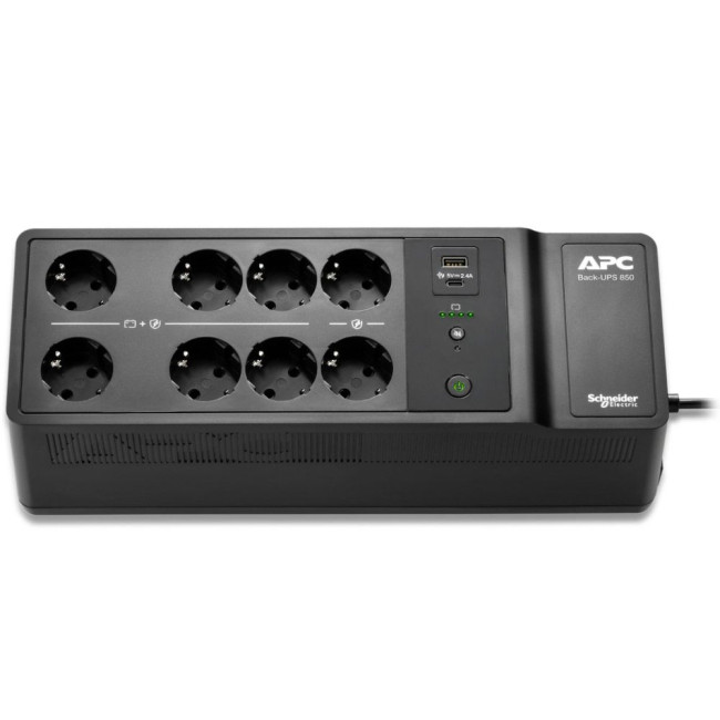 ДБЖ Back-UPS 520W/850VA,Standby,Schuko,USB Type-C and A charging ports APC BE850G2-GR