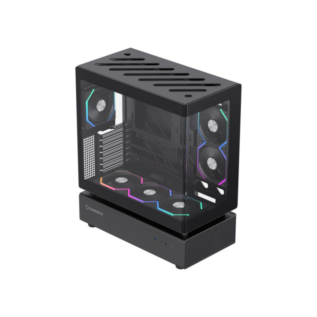 Корпус Midi ATX без блока живлення,ATX,M-ATX,ITX,Support BTF,Tempered Glass,Mesh,USB GAMEMAX N80 BK