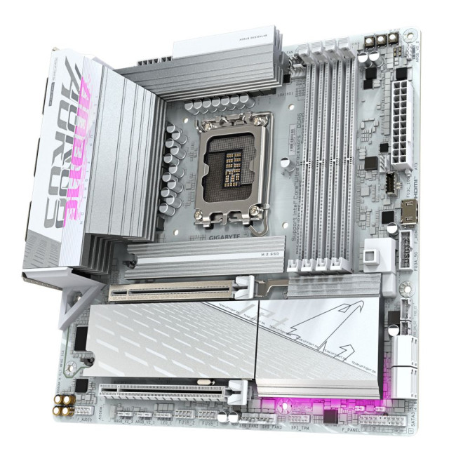 Mатеринська плата s1851 Intel B860 DP/2xHDMI/USB4-С  3xM.2 2.5GbE LAN mATX GIGABYTE B860M AORUS ELITE WIFI6E ICE