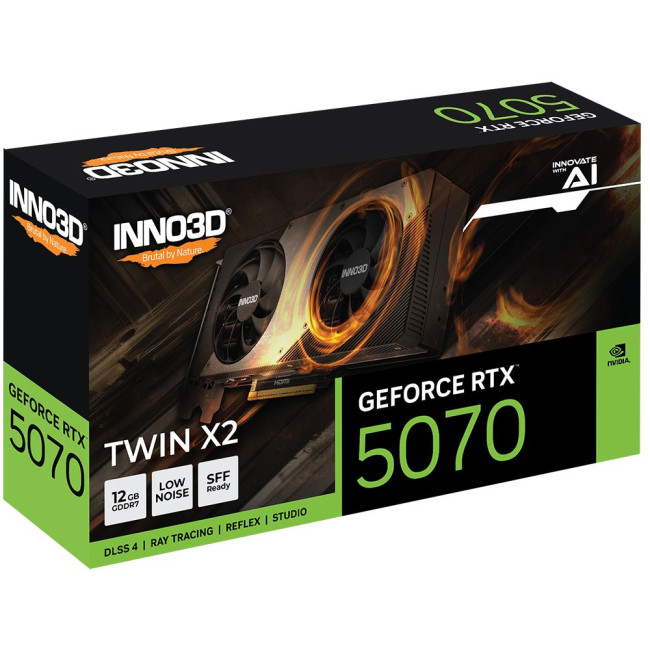 Відеокарта Inno3D NVIDIAINNO3D GEFORCE RTX 5070 122GB INNO3D RTX 5070 12GB (N50702-12D7-195064N)