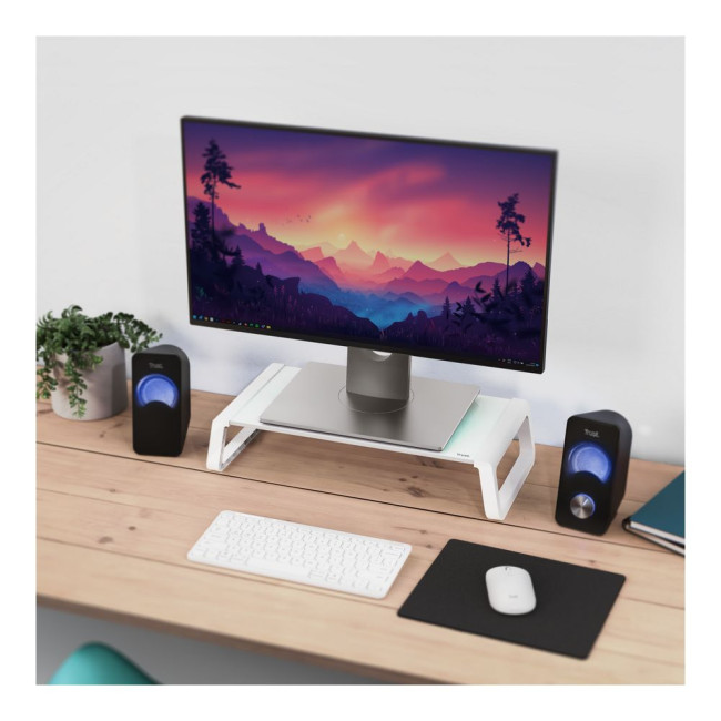 Підставка під монітор Trust Monta Glass Monitor Stand White TRUST Monta Glass Monitor Stand Wht (25351)