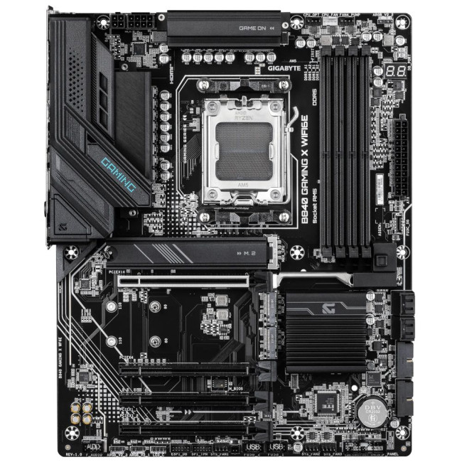 Mатеринська плата sAM5 AMD B840 DP/HDMI 3xM.2 2.5GbE LAN ATX GIGABYTE B840 GAMING X WIFI6E