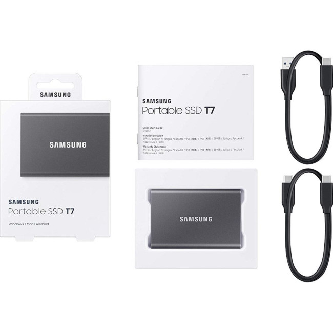 Накопичувач Samsung SSD зовн. MU-PC1T0T/WW 1Tb T7 Gray SAMSUNG MU-PC1T0T/WW