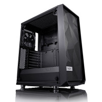 Корпус ATX без БЖ, чорний, скло Meshify C Blackout TG FRACTAL DESIGN Meshify C Blackout TG (FD-CA-MESH-C-BKO-TG)