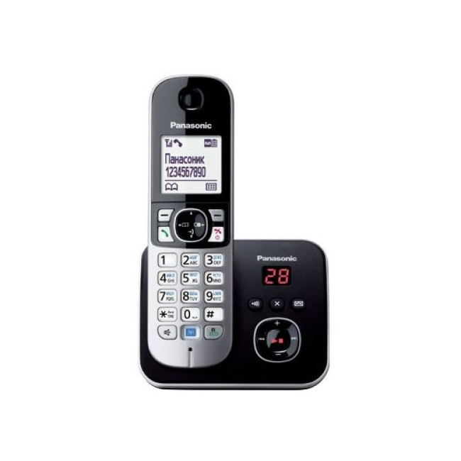 Радіотелефон DECT + АВ (чорний) PANASONIC KX-TG6821UAB