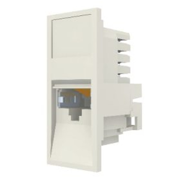 Модуль 25х50 мм, 1xRJ45, прямий, STP5е, білий MOLEX 17.1C.011.D0015