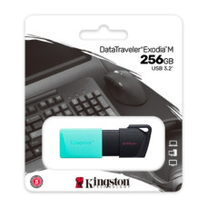 Флеш пам'ять 256GB USB3.2 Gen1 DataTraveler ExodiaM (Black + Teal) KINGSTON DTXM/256GB