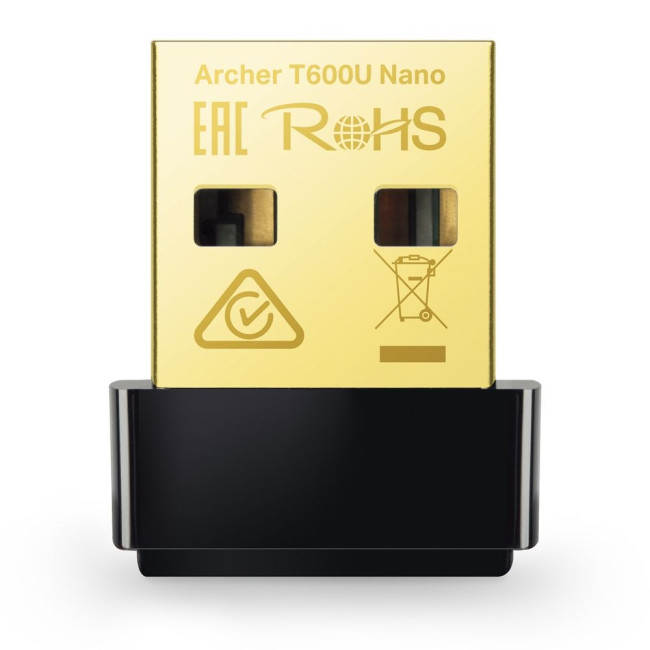 Бездротовий мережевий USB адаптер TP-LinkAC600/USB 2.0 TP-LINK Archer T600U Nano
