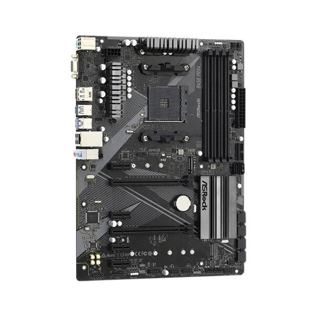 Материнська плата sAM4 AMD B450 DVI/HDMI/VGA 2xM.2 GbE Lan ATX for 6GPU! ASROCK B450 PRO4 R2.0