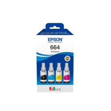 Набір чорнил 4 кольори EPSON 664 EcoTank 4-colour multipack (C13T66464A)