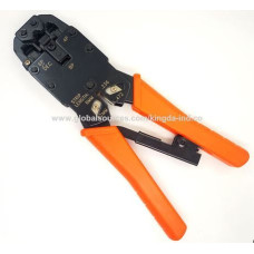 Інструмент для обтиску конекторів RJ45/RJ12 з трещіткою KINGDA KD-T2008R