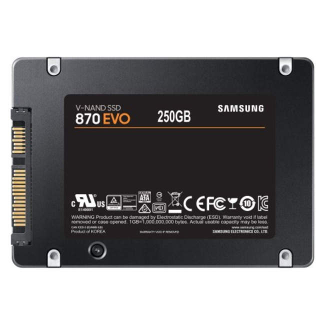 накопичувач Samsung SSD 870 EVO, 2.5'', 250GB, SATA SAMSUNG MZ-77E250B/EU