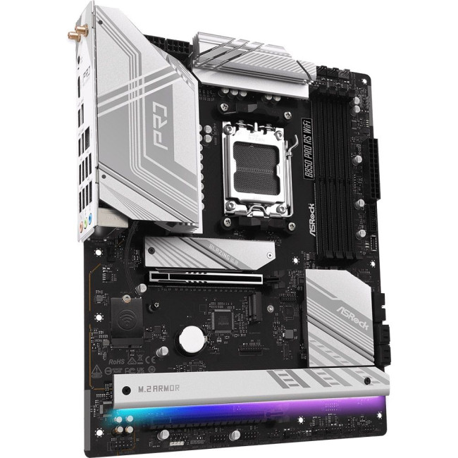Mатеринська плата sAM5 AMD B850 4xDDR5 HDMI/USB3.2 4xM.2 2.5GbE LAN ATX ASROCK B850 PRO RS WIFI