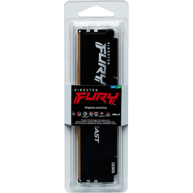 модуль пам'яті 8Gb DDR5 5600MHz Fury Beast Black EXPO KINGSTON KF556C36BBE-8