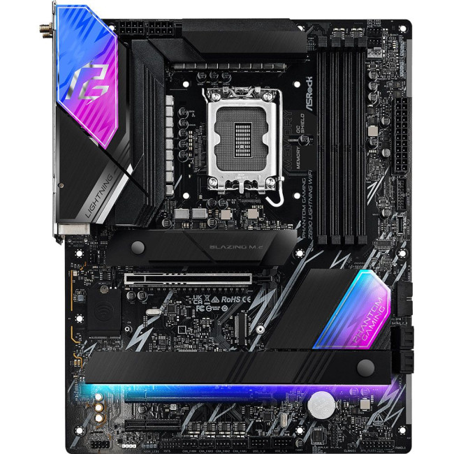 Mатеринська плата s1851 Intel Z890 4xDDR5 HDMI/2xTB4 4xM.2 2.5GbE LAN ATX ASROCK Z890 LIGHTNING WIFI