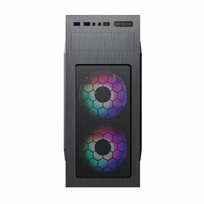 Корпус комп'ютерний Midi Tower з блоком живлення ATX, Micro ATX, Mini ITX ;GM-500B;2usb 3.0+1Type-C GAMEMAX MT525-2U3TYC-500B