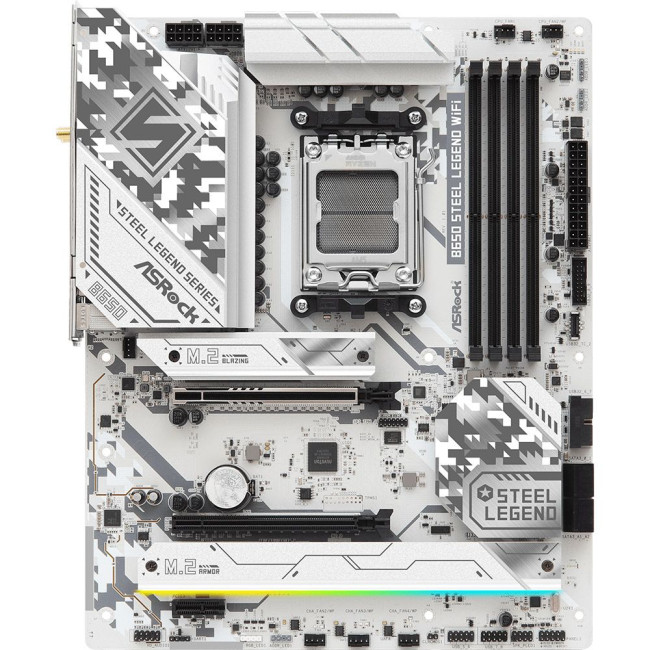 Mатеринська плата sAM5 AMD B650 4xDDR5 HDMI/DP 3xM.2 2.5GbE LAN ATX ASROCK B650 STEEL LEGEND WIFI