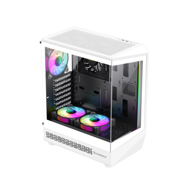 Корпус комп'ютерний Midi ATX без блока живлення  ATX, M-ATX, ITX, Tempered Glass, COC Turbo Fan GAMEMAX Vista COC AW