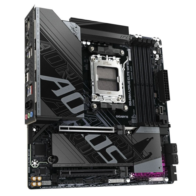 Mатеринська плата sAM5 AMD B840 DP/HDMI 4xDDR5 2xM.2 2.5GbE LAN mATX GIGABYTE B840M AORUS ELITE WIFI6E