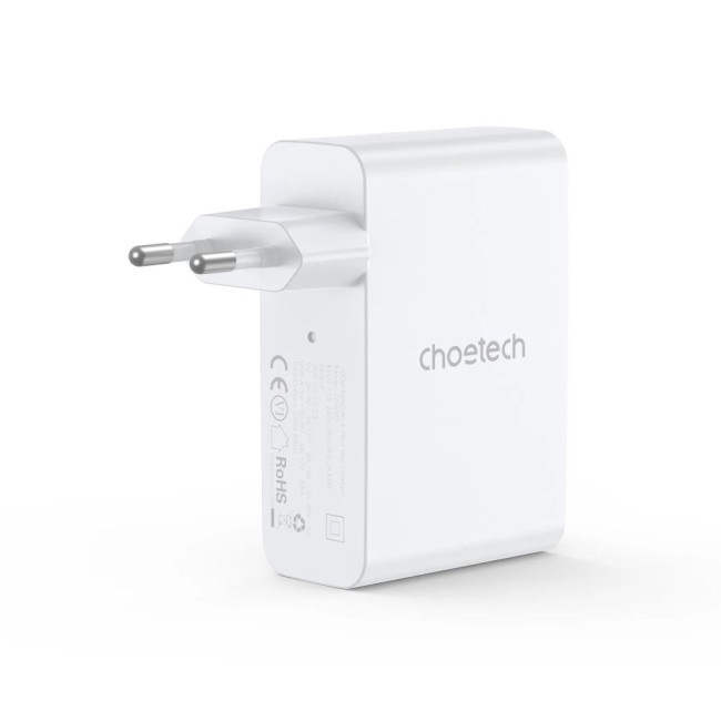 Мережевий зарядний пристрій Choetech GaN PD100W, 4 порти, 3*USB-C+A CHOETECH GaN PD100W 4Ports (PD9002)
