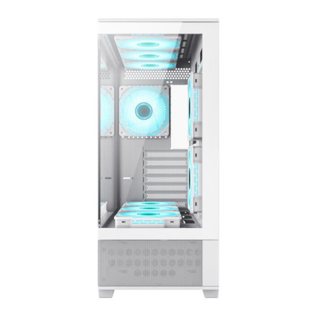 Корпус комп'ютерний Midi ATX без блока живлення, E-ATX, ATX, M-ATX, ITX, Tempered Glass, Mesh GAMEMAX Vista AW